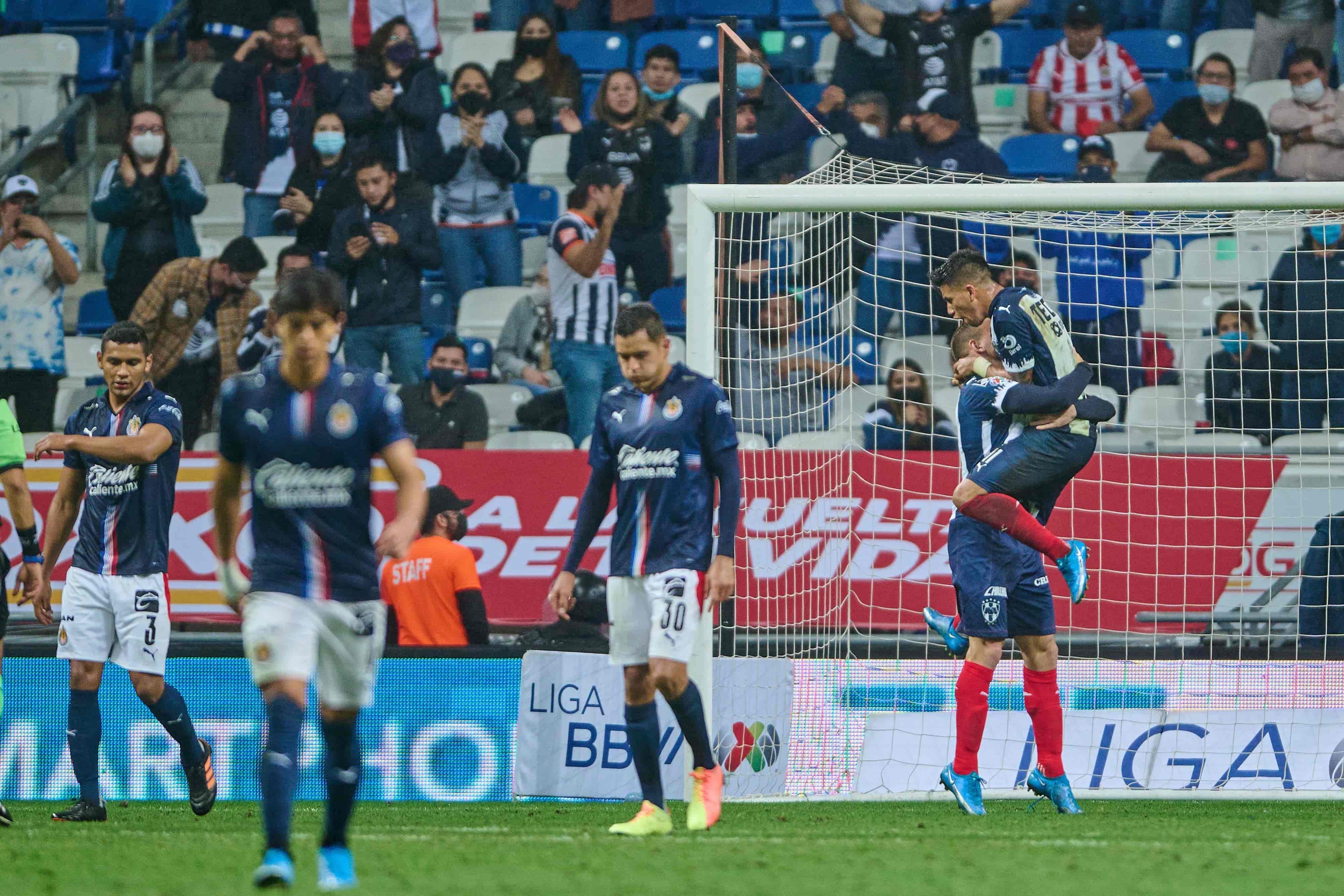 Pierde Monterrey 1-2 contra Chivas