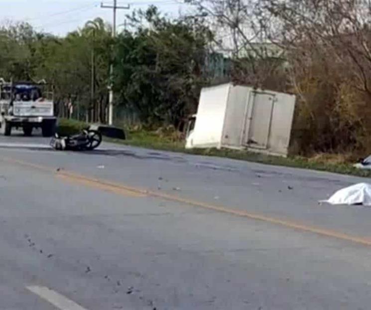 Muere motociclista en choque en Cadereyta