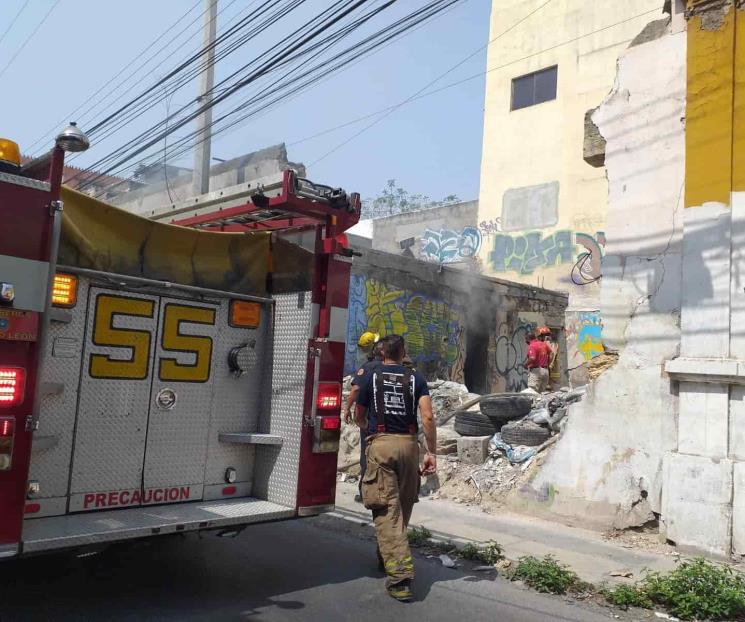 Incendio en Centro de Mty provoca movilización