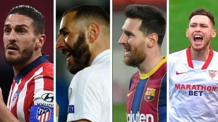 Tiene la Liga de España cuatro aspirantes al título