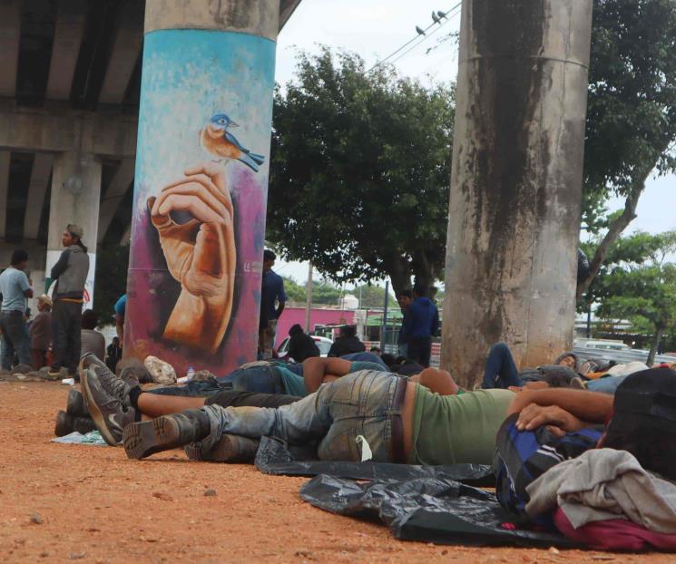 Aun enfermos, siguen migrantes hacia EU