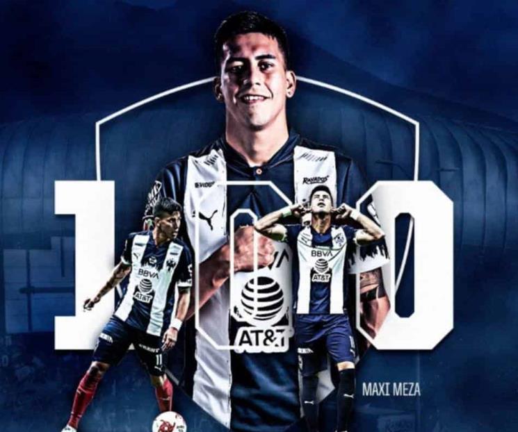 Llega Maxi Meza a 100 partidos con Rayados