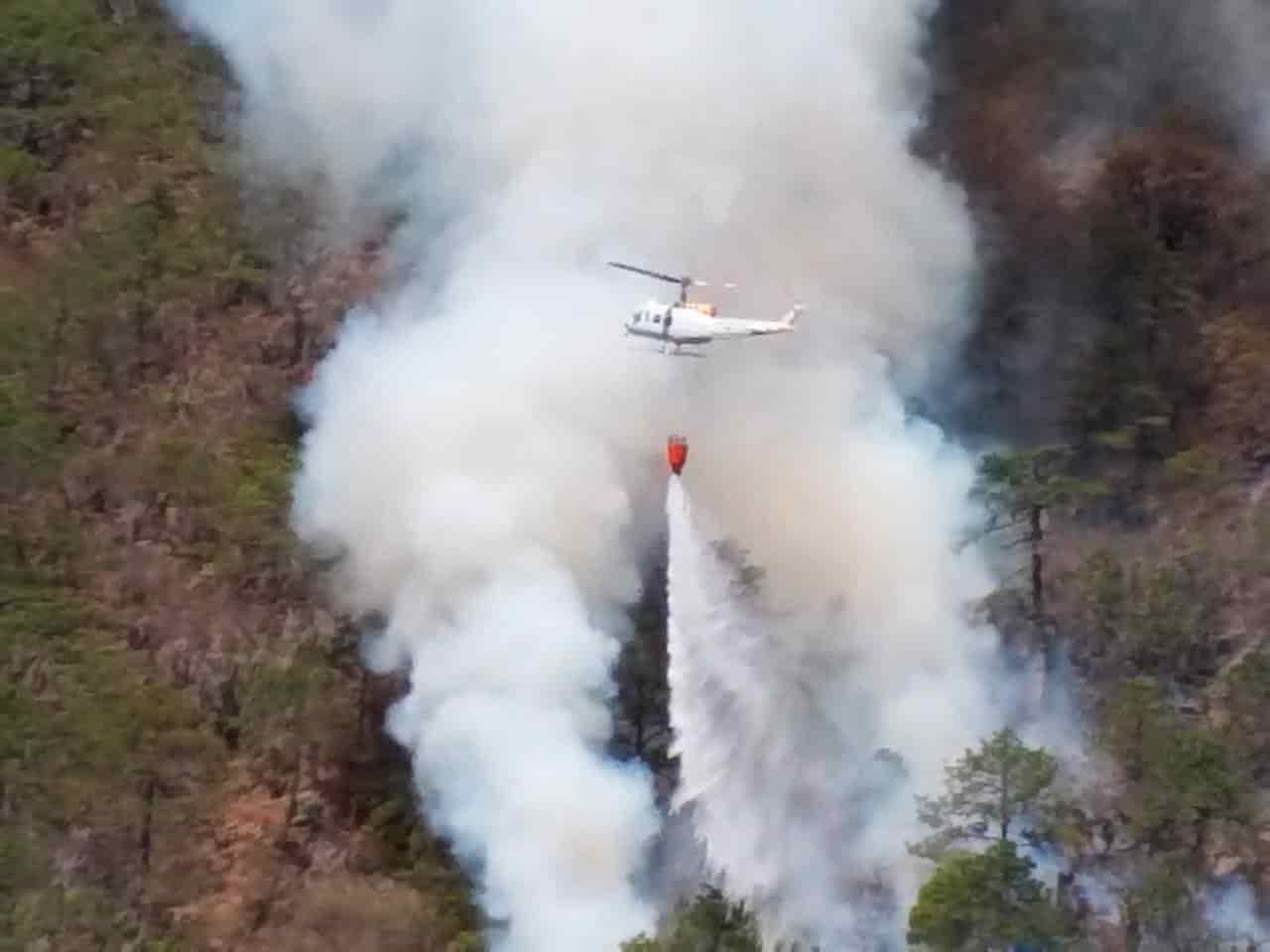 El operador de un helicóptero se salvó de morir
