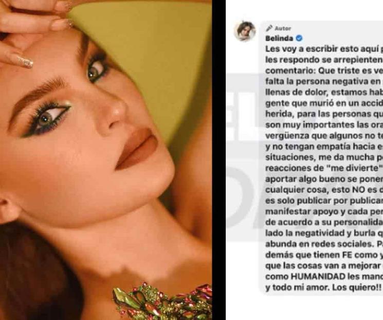 Belinda explota contra haters