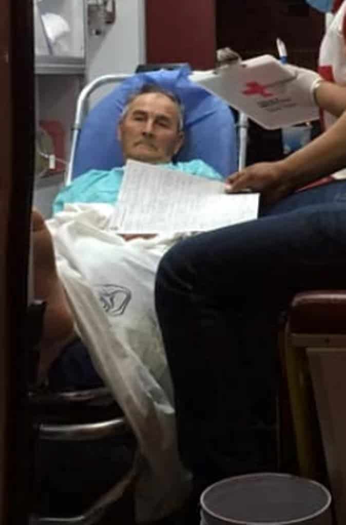 Sufrió lesiones de consideración, al ser atacado por una víbora de cascabel