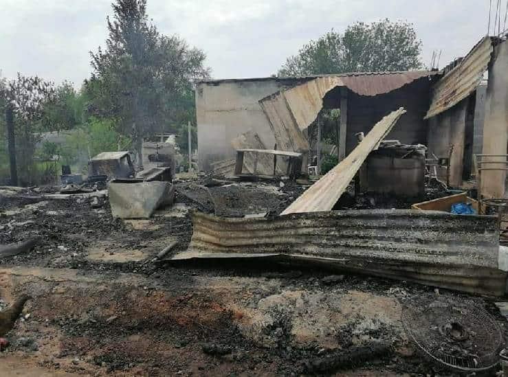Acaba incendio con tejabán