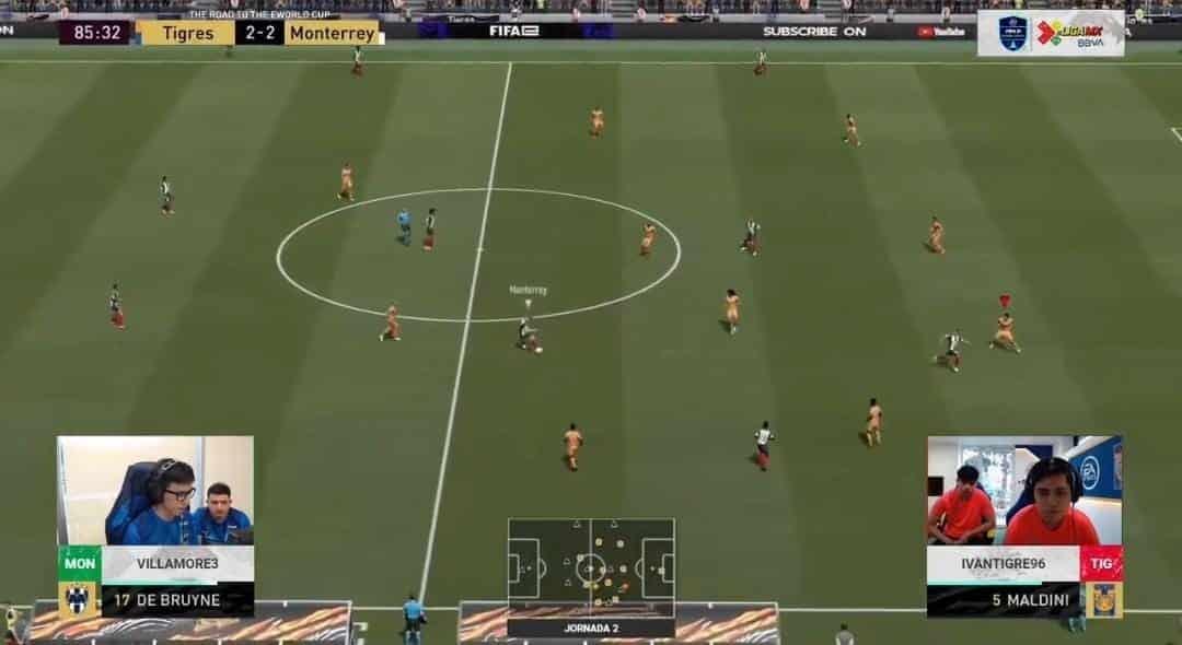 Acaba clásico regio de eLigaMX con empate a dos goles