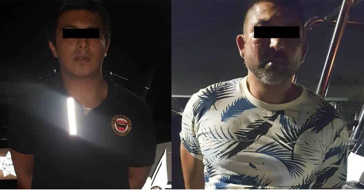 Detienen a 2 hombres por reñir en vía pública