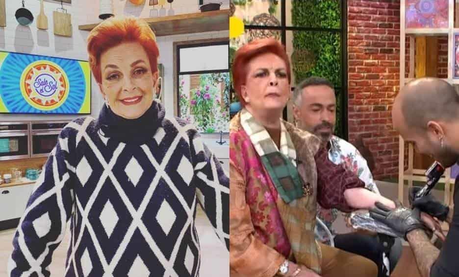 Talina Fernández se tatúa por primera vez a los 76 años