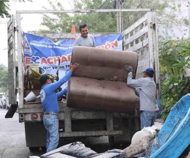 Protegen a familias de SC con retiro de cacharros
