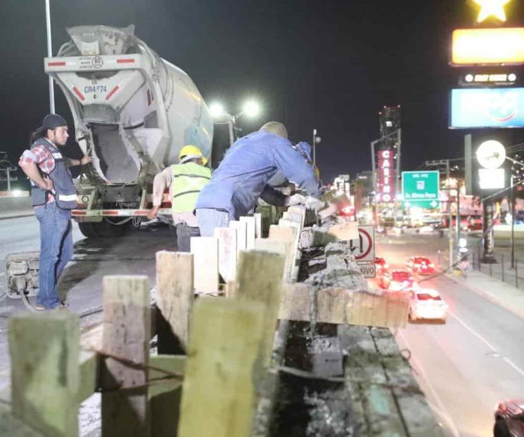 Terminarían reparación de puente hasta el fin de semana
