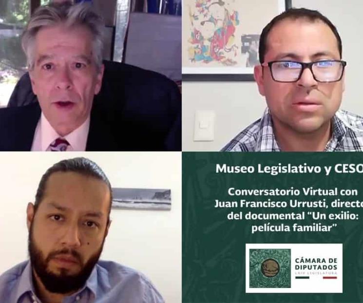 Realizan conversatorio sobre “Un exilio: película familiar