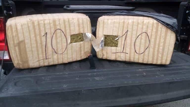 Detienen a 3 con 20 kilos de droga