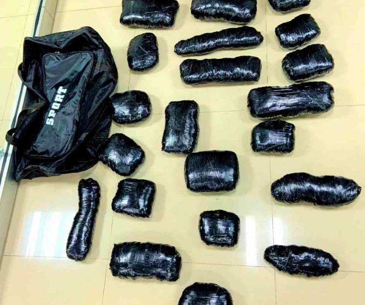 Caen con 35 kilos de mariguana
