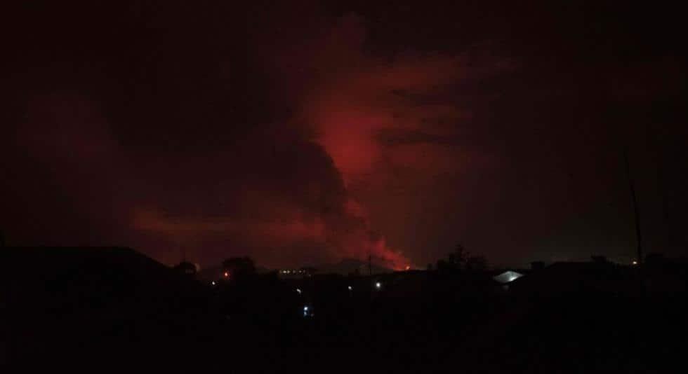 Activan plan de evacuación en Goma por erupción de volcán Activan plan de evacuación en Goma por erupción de volcán