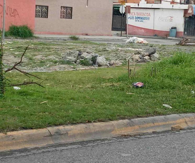 Usan de basurero plaza pública
