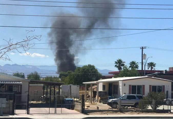 Avión militar se estrella cerca de una base en Nevada Avión militar se estrella cerca de una base en Nevada