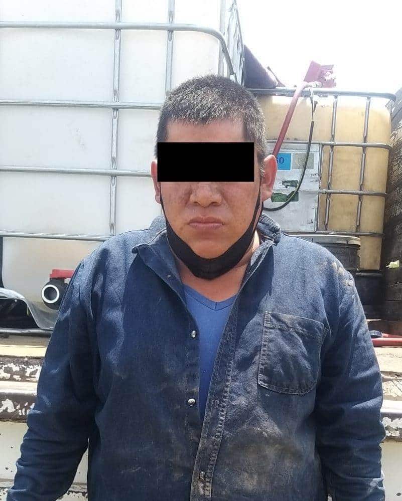 El “huachicolero” transportaba 500 litros de hidrocarburo
