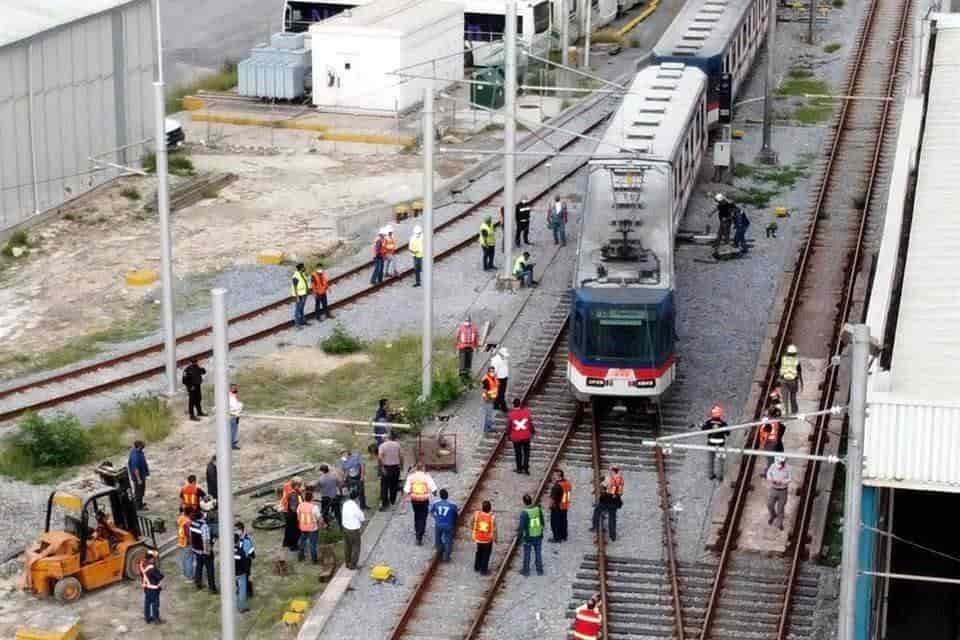Se reportó el descarrilamiento de uno de los vagones de la Línea 1 del Metro
