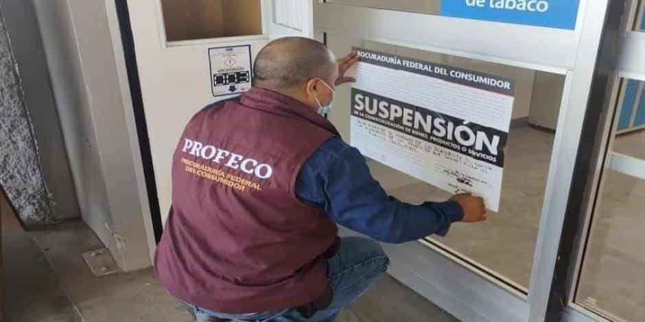 Profeco suspende 38 establecimientos por aumento de precios