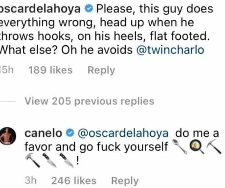 Vete a la mier***: Canelo a De la Hoya Vete a la mier***: Canelo a De la Hoya