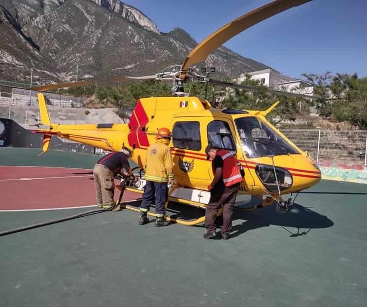 Sorprende ráfaga a helicóptero de PCE Sorprende ráfaga a helicóptero de PCE