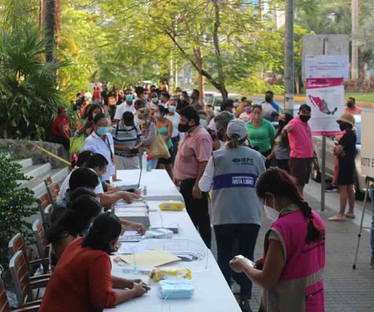 A pesar de incidentes sale ciudadanía a votar A pesar de incidentes sale ciudadanía a votar