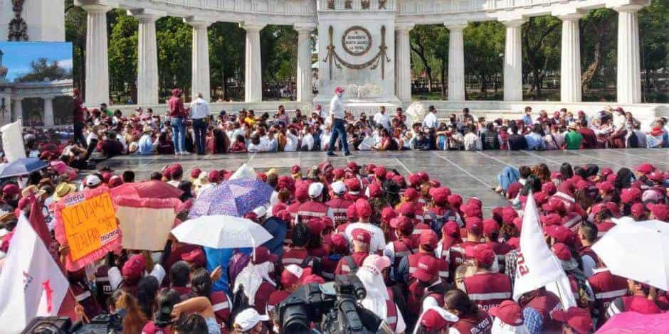 Morena celebra resultados electorales en Hemiciclo a Juárez Morena celebra resultados electorales en Hemiciclo a Juárez