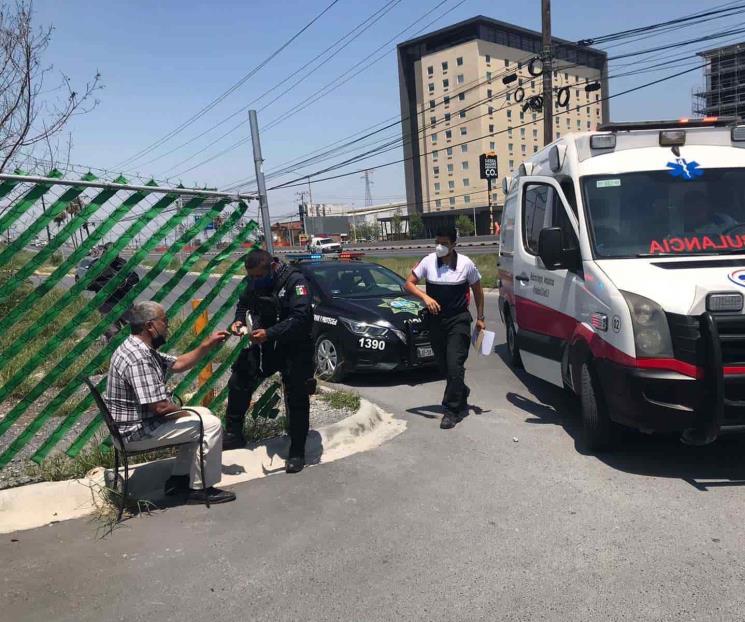 Sufre hombre golpe de calor Sufre hombre golpe de calor