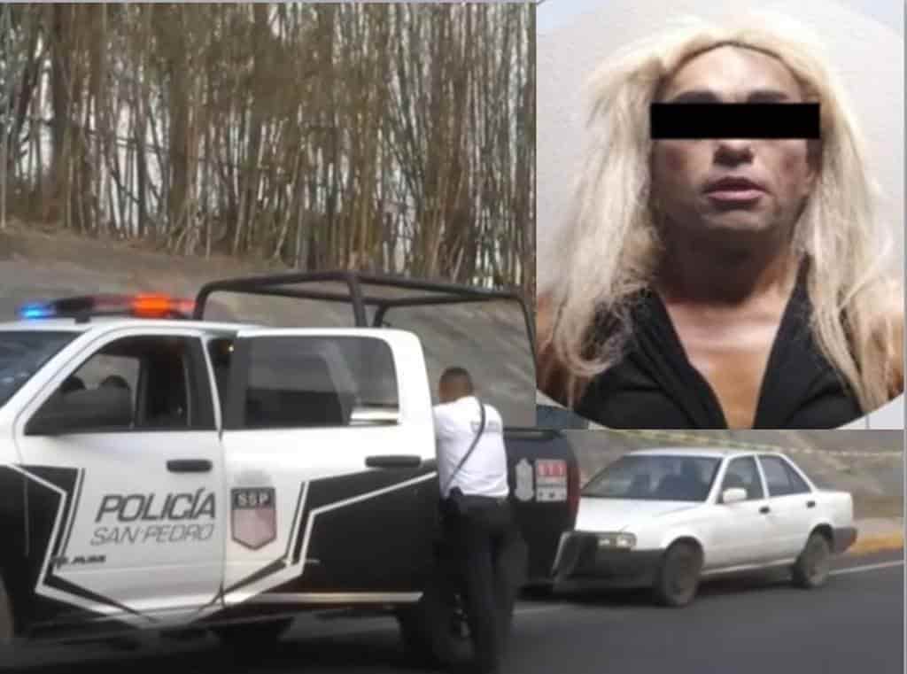 Sorprendido abordo de un automóvil sedan con reporte de robo.