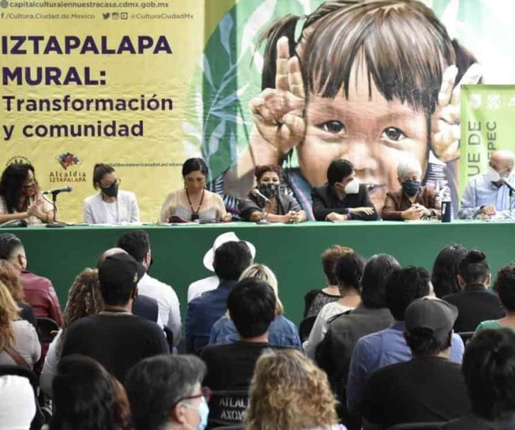 Más que agua y seguridad, Iztapalapa pide murales: Brugada Más que agua y seguridad, Iztapalapa pide murales: Brugada