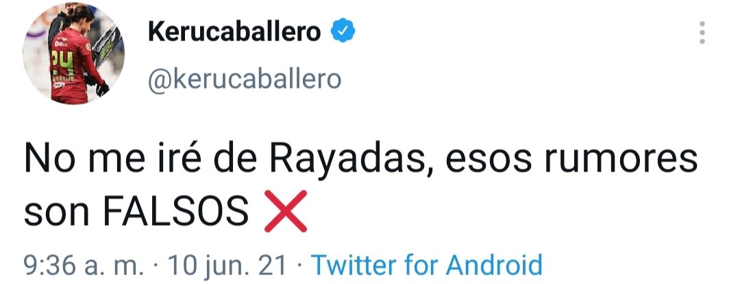 Niega Caballero salida de Rayadas Niega Caballero salida de Rayadas