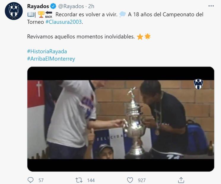 Recuerda Rayados su segundo título de Liga Recuerda Rayados su segundo título de Liga