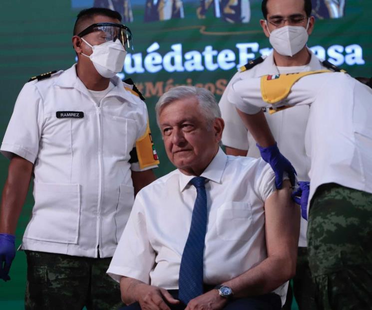 AMLO se aplicará mañana segunda dosis de vacuna contra Covid