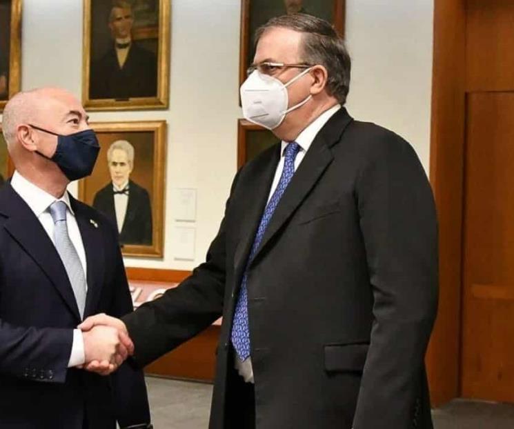 Hablan de abrir la frontera y migración con Mayorkas Hablan de abrir la frontera y migración con Mayorkas