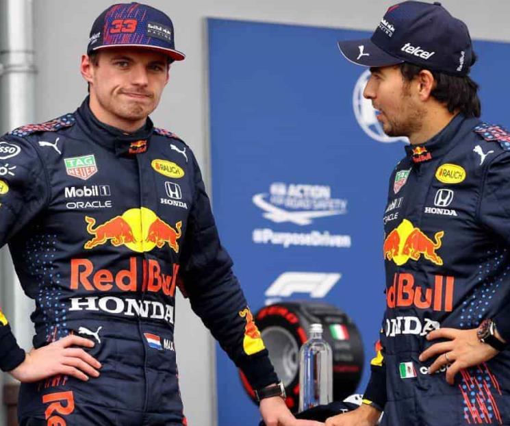 Contento Verstappen con rendimiento de Checo Pérez Contento Verstappen con rendimiento de Checo Pérez