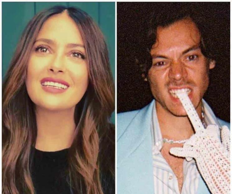 Salma Hayek hizo pasar penoso momento a Harry Styles Salma Hayek hizo pasar penoso momento a Harry Styles