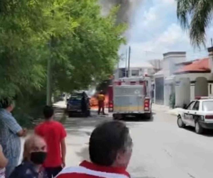 Llegan bomberos sin agua a reporte de incendio Llegan bomberos sin agua a reporte de incendio