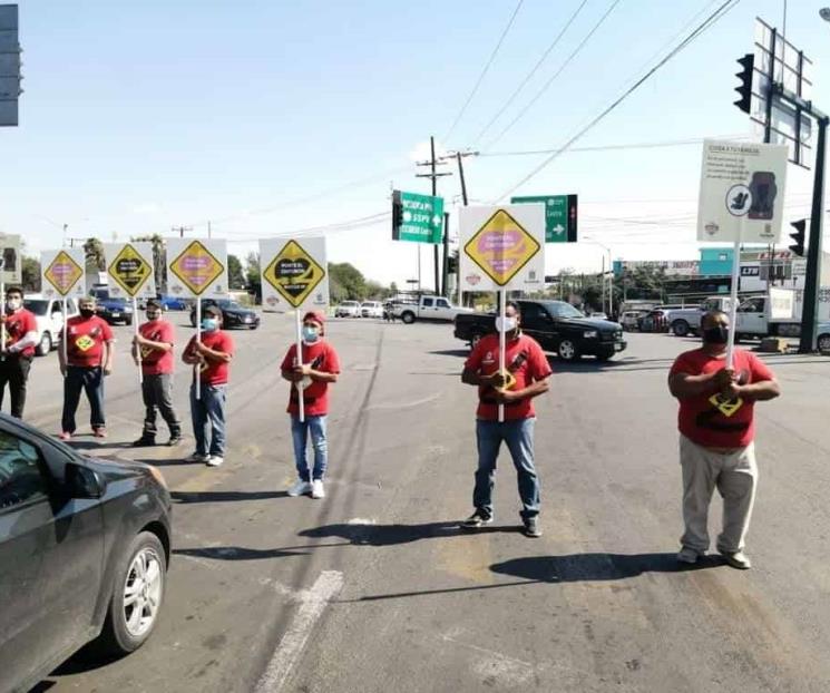 Invitan a ponerse el cinturón en Escobedo Invitan a ponerse el cinturón en Escobedo
