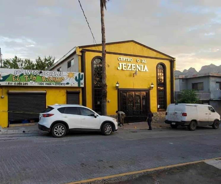 Catean salón de eventos donde se registró balacera Catean salón de eventos donde se registró balacera