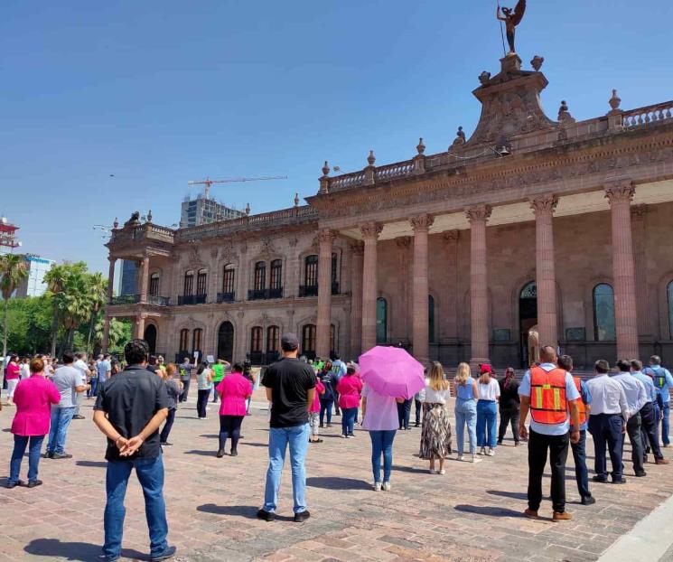 Realizan en Palacio de Gobierno simulacro de incendio Realizan en Palacio de Gobierno simulacro de incendio