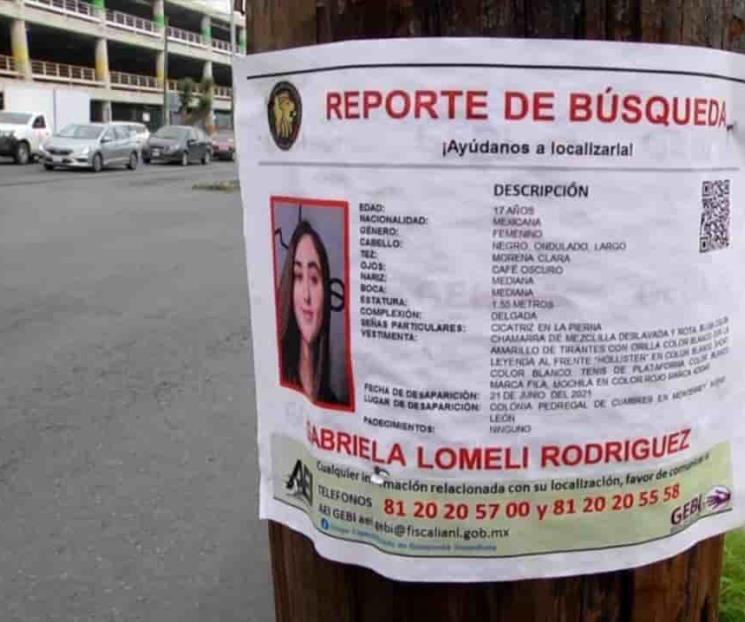 Siguen esfuerzos por encontrar a Gabriela Siguen esfuerzos por encontrar a Gabriela