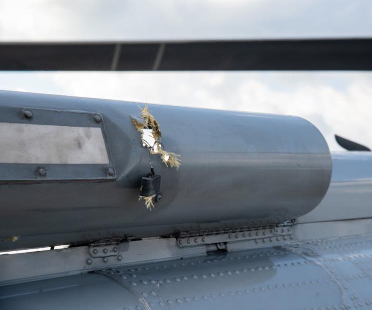 Recibe 6 impactos de bala helicóptero de Iván Duque Recibe 6 impactos de bala helicóptero de Iván Duque