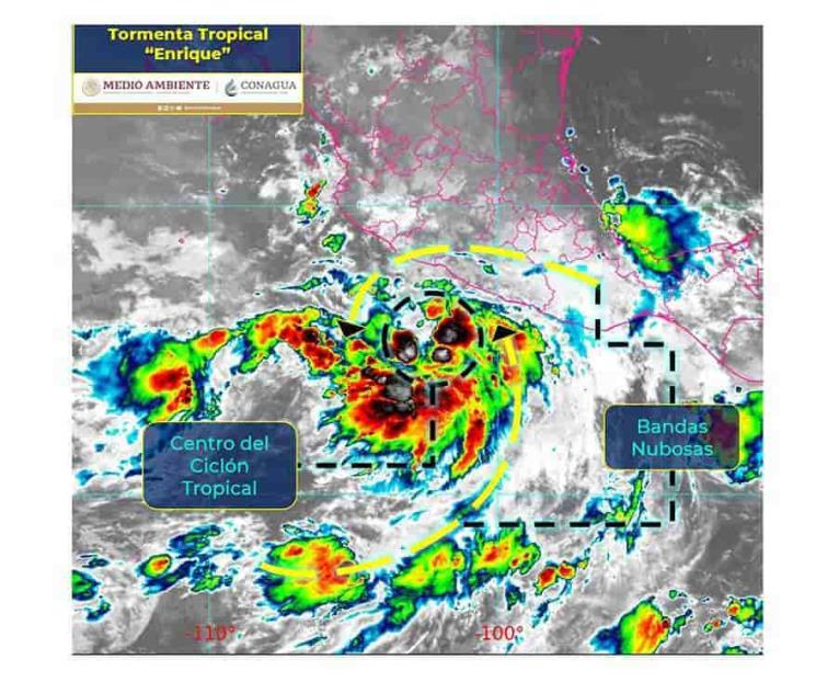 Se forma tormenta tropical Enrique al sur de Zihuatanejo Se forma tormenta tropical Enrique al sur de Zihuatanejo