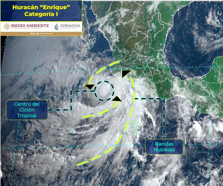 Enrique gana fuerza y se convierte en el primer huracán Enrique gana fuerza y se convierte en el primer huracán