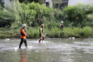 Reanudan búsqueda de mujer en Río La Silla.