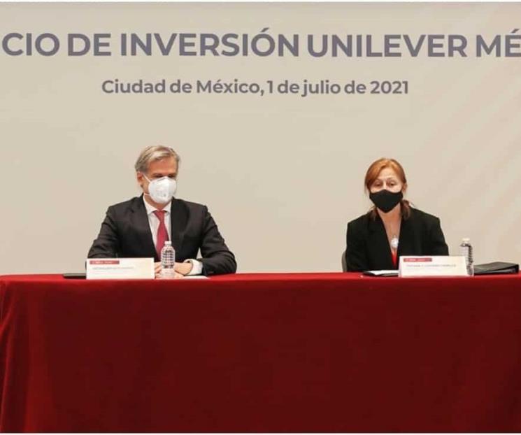 Unilever anuncia inversión en México de 5 mil 500mdp Unilever anuncia inversión en México de 5 mil 500mdp
