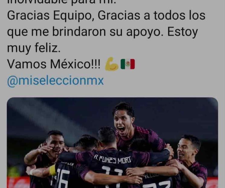 Fue una noche inolvidable: Funes sobre su debut con México Fue una noche inolvidable: Funes sobre su debut con México