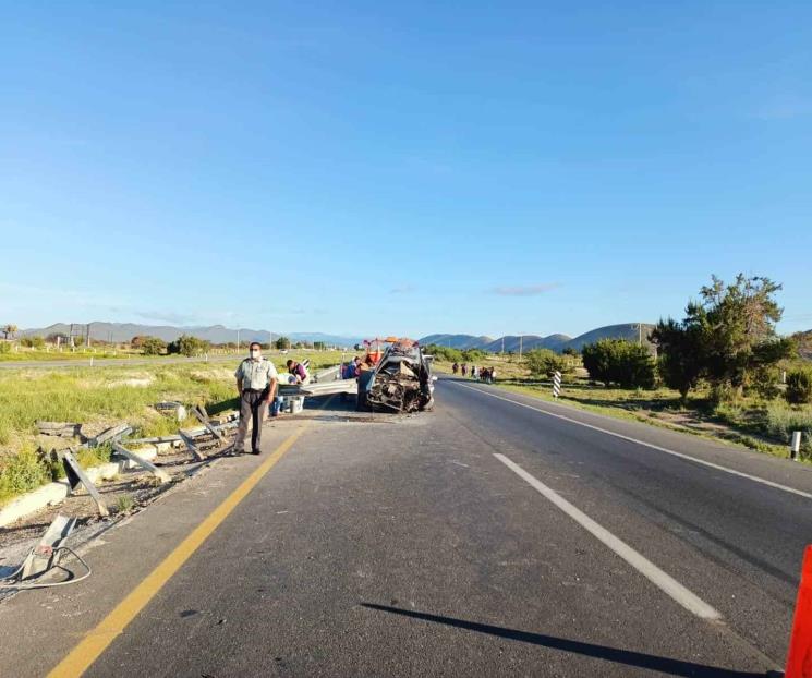Muere menor decapitado en choque Muere menor decapitado en choque