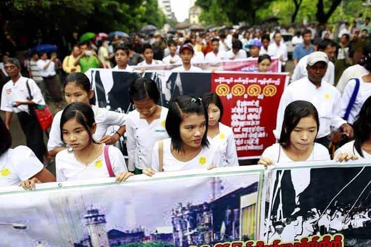 Conmemoran en Myanmar resistencia estudiantil Conmemoran en Myanmar resistencia estudiantil